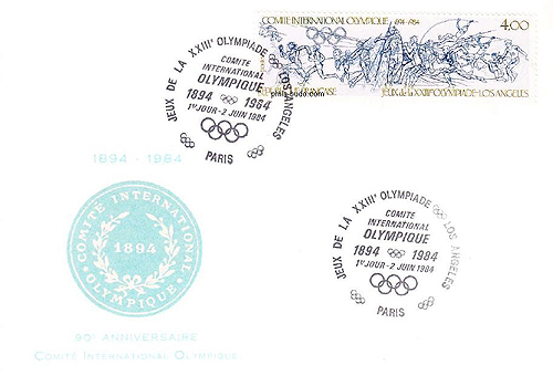 90ème anniversaire du Comité International Olympique (CIO) - Paris Juin 1984